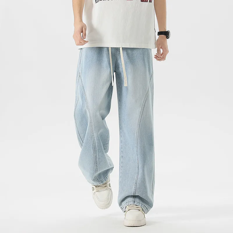 Menglaini Jeans Unisex-13