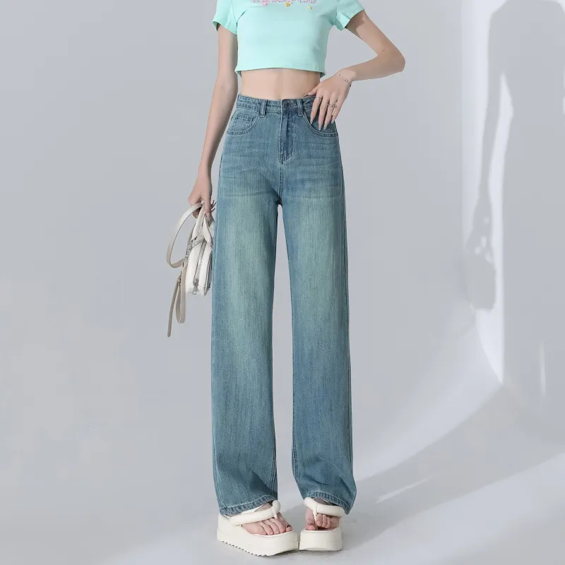 Menglaini Jeans Women's Peacock Green-4