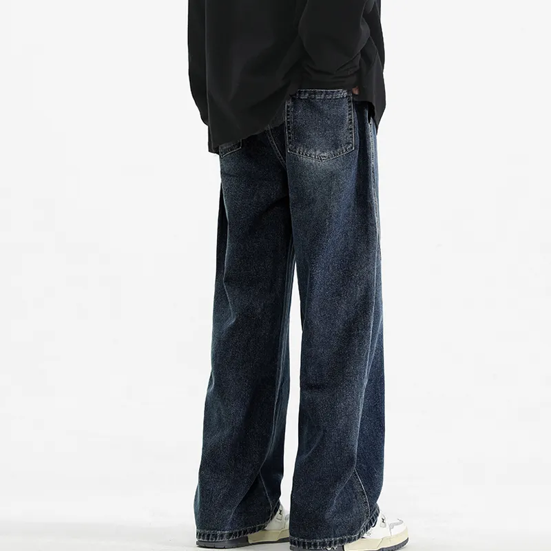 Menglaini Jeans Unisex Black Gray Color-12