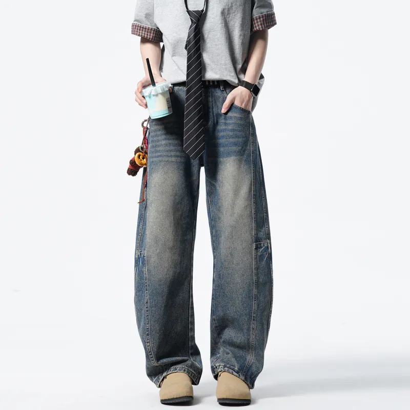 Menglaini Jeans Unisex-3