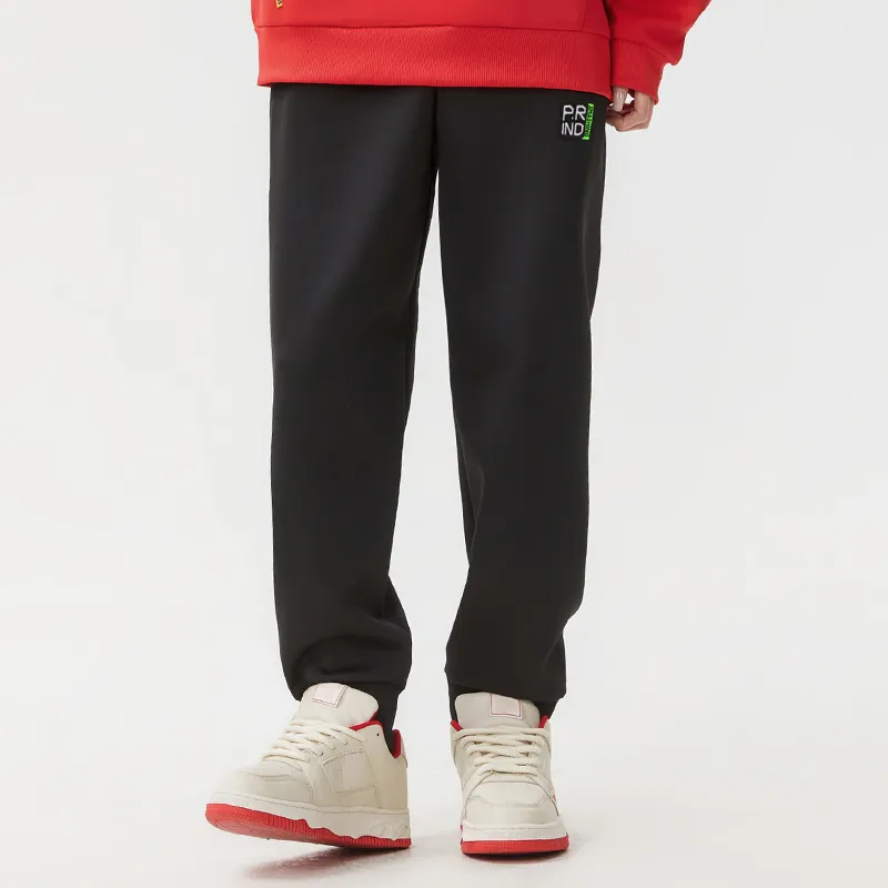 P.R IND Casual Pants Unisex Black-5