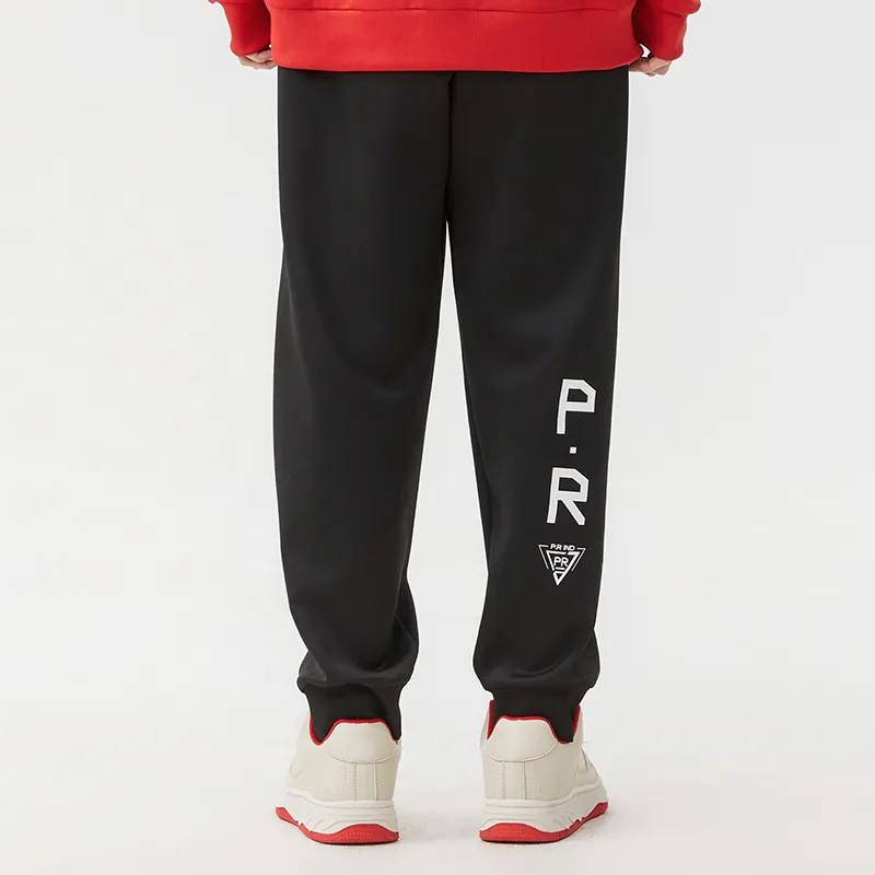 P.R IND Casual Pants Unisex Black-6