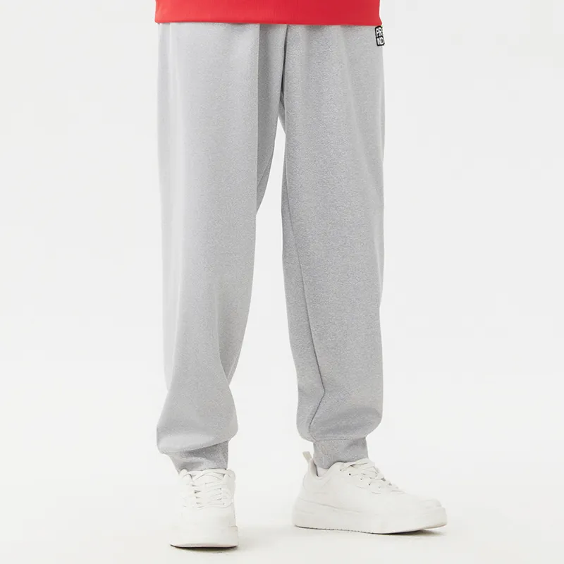 P.R IND Casual Pants Unisex Light Gray-3