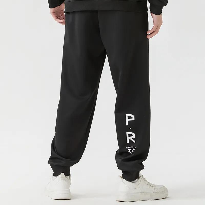 P.R IND Casual Pants Unisex Black-3