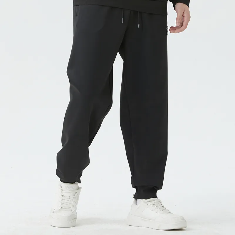 P.R IND Casual Pants Unisex Black-2