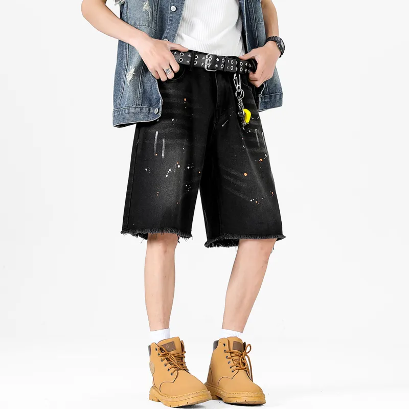 A02 Denim Shorts Unisex-4
