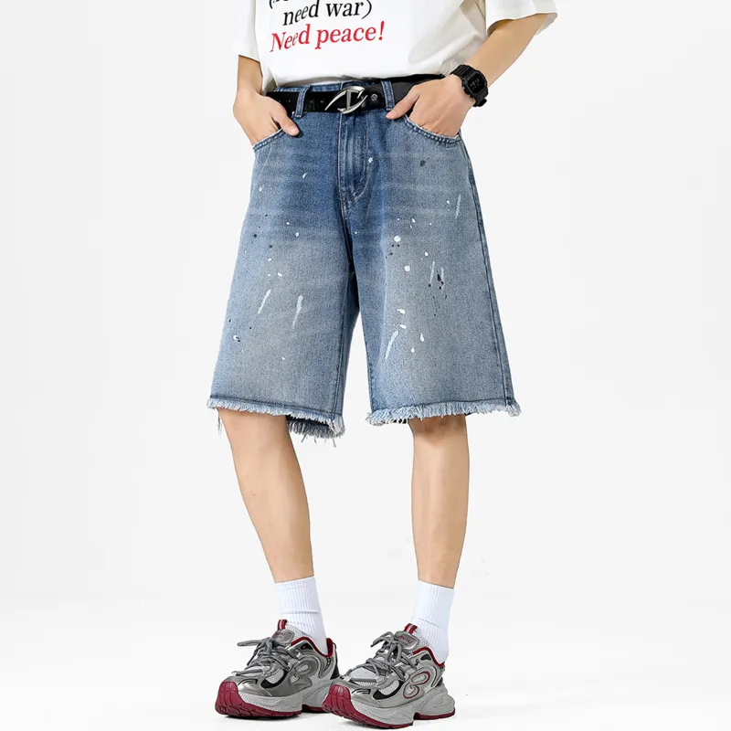 A02 Denim Shorts Unisex-8