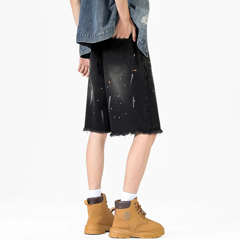 A02 Denim Shorts Unisex-5