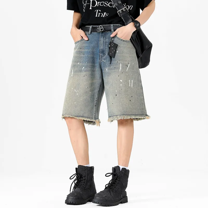A02 Denim Shorts Unisex-12