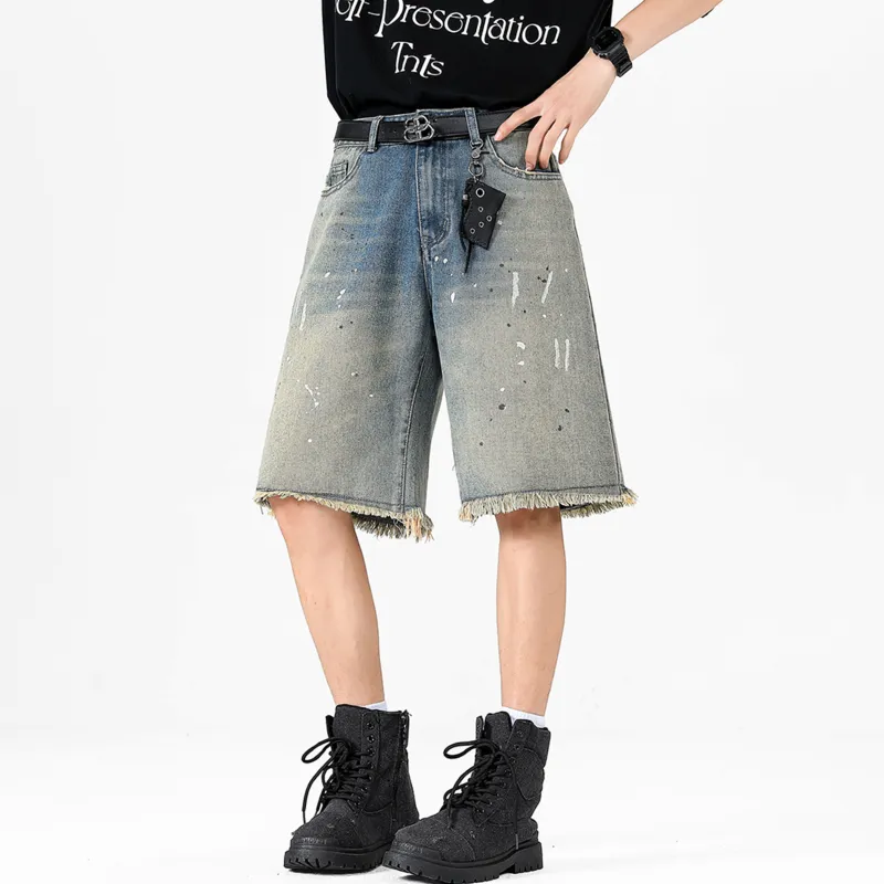 A02 Denim Shorts Unisex-13