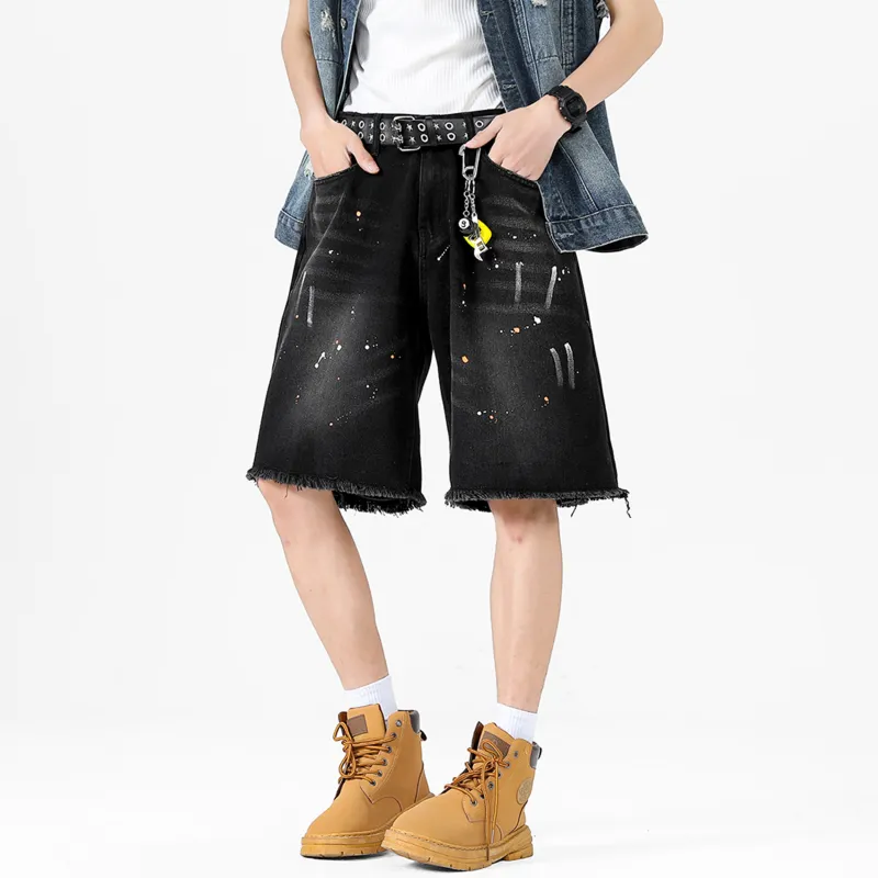 A02 Denim Shorts Unisex-2