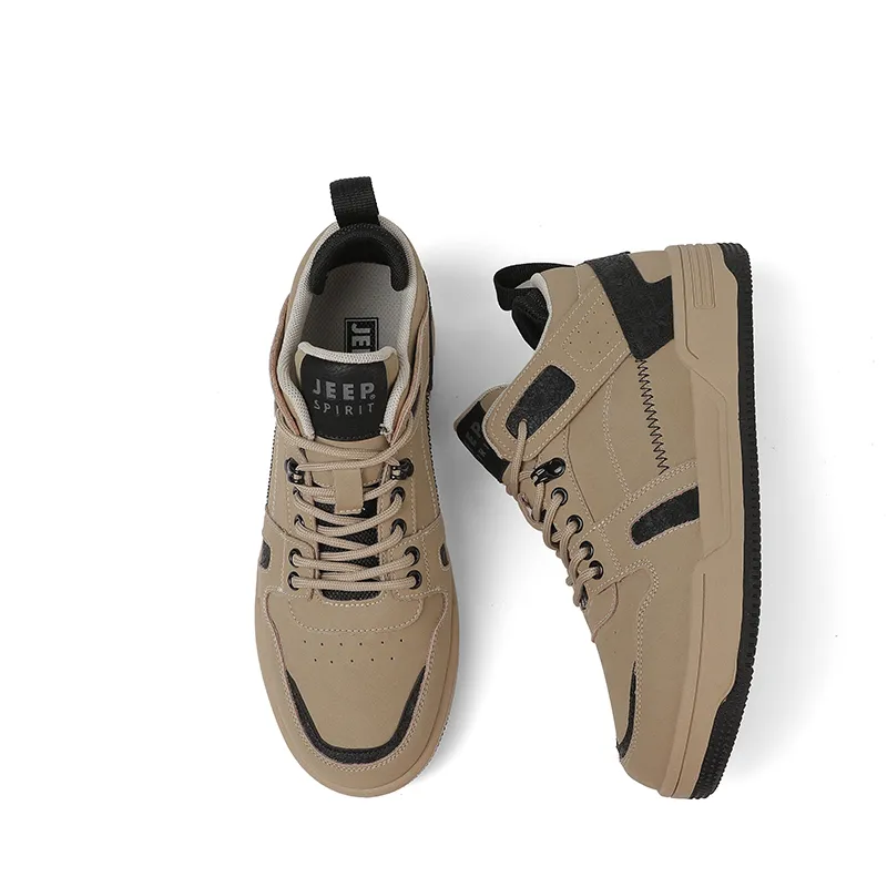 JEEP SPIRIT Skateboard Shoes Men Low Top Tibetan Antelope-4