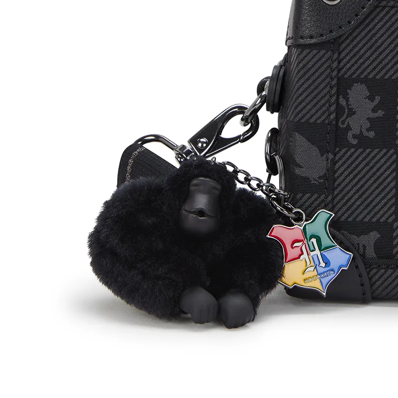 Kipling Polyamide Shoulder Bag, Crossbody Bag Small Size Unisex Black-4