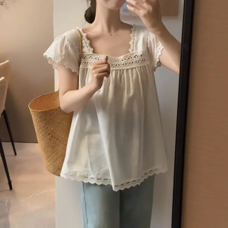 CPAURA Chiffon Shirts Women's-12