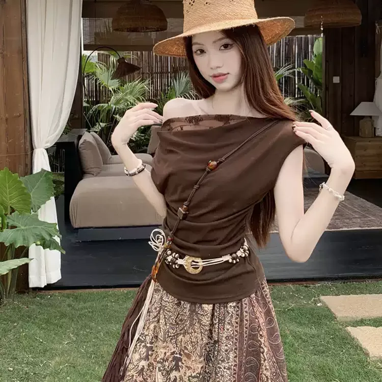 CPAURA Two Piece Skirt Sets Women's-6