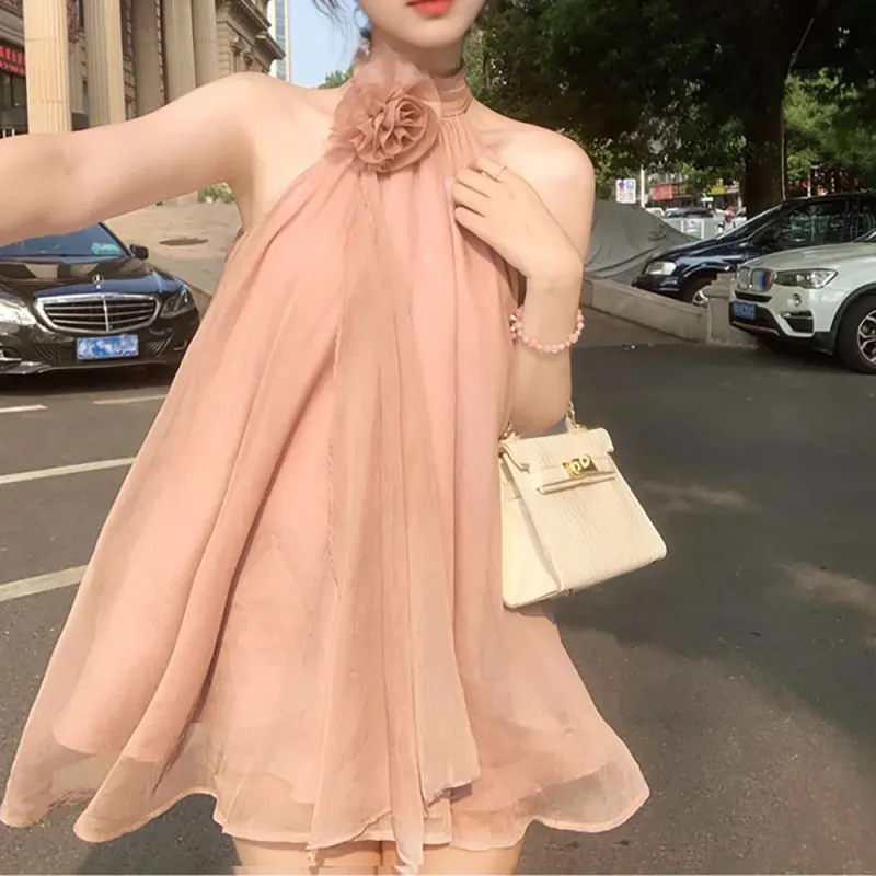 CPAURA Sleeveless Dress Women's Nude-5