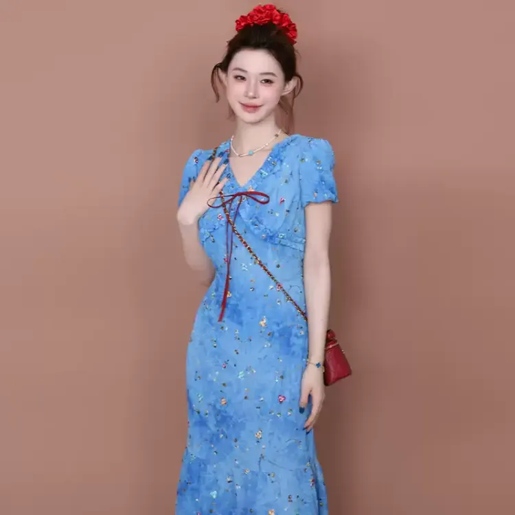 CPAURA Short Sleeved Dress Women's-3
