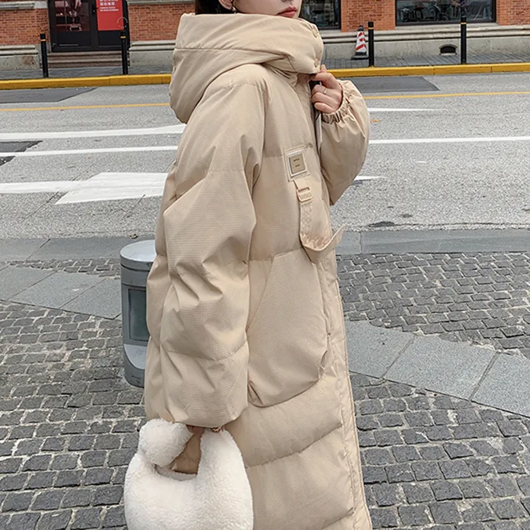 CPAURA Puffer Jacket Women's Beige Brown-2