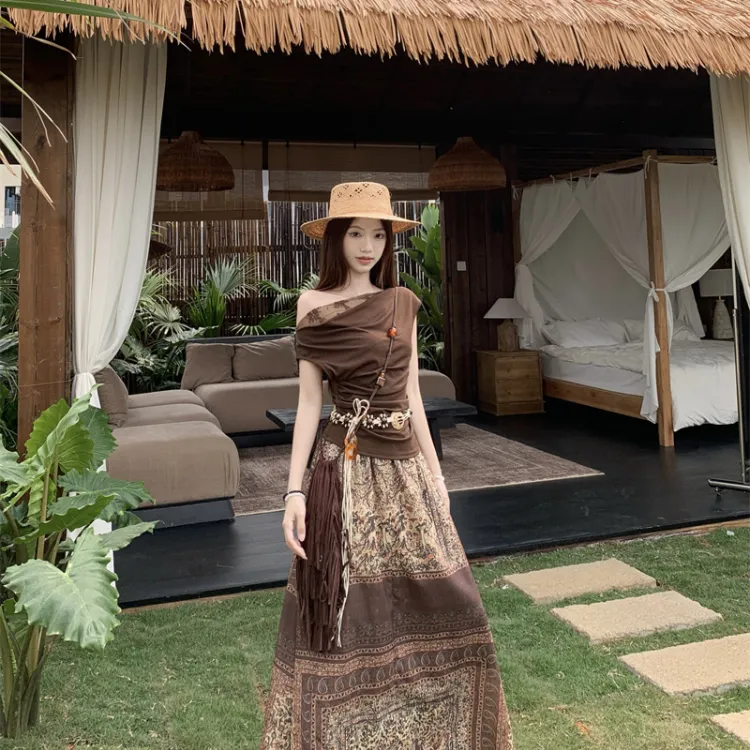CPAURA Two Piece Skirt Sets Women's-4