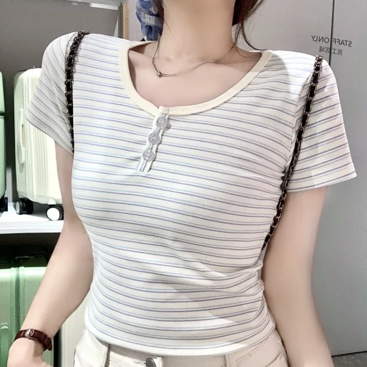 CPAURA Knitwear Women's Stripes+Bowknot Hair Tie Comes With-4