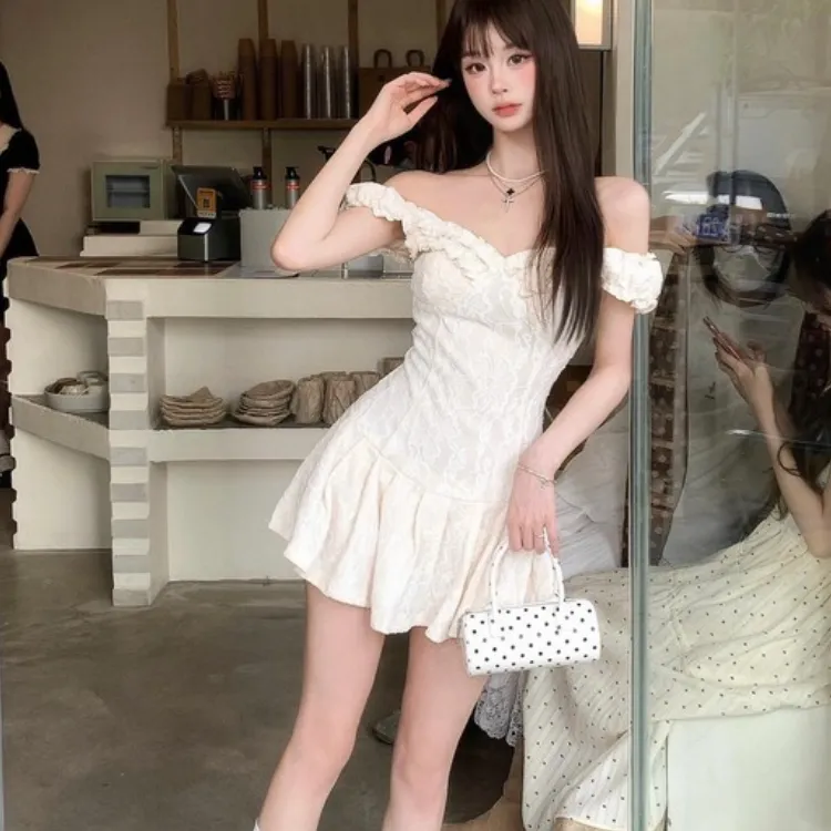 CPAURA Slip Dresses Women's Apricot+Bowknot Hair Tie Comes With-6