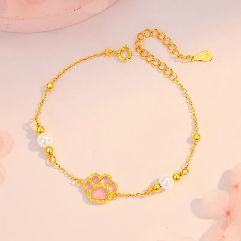 Lao Feng Xiang S925 Silver Bracelets Women's-4