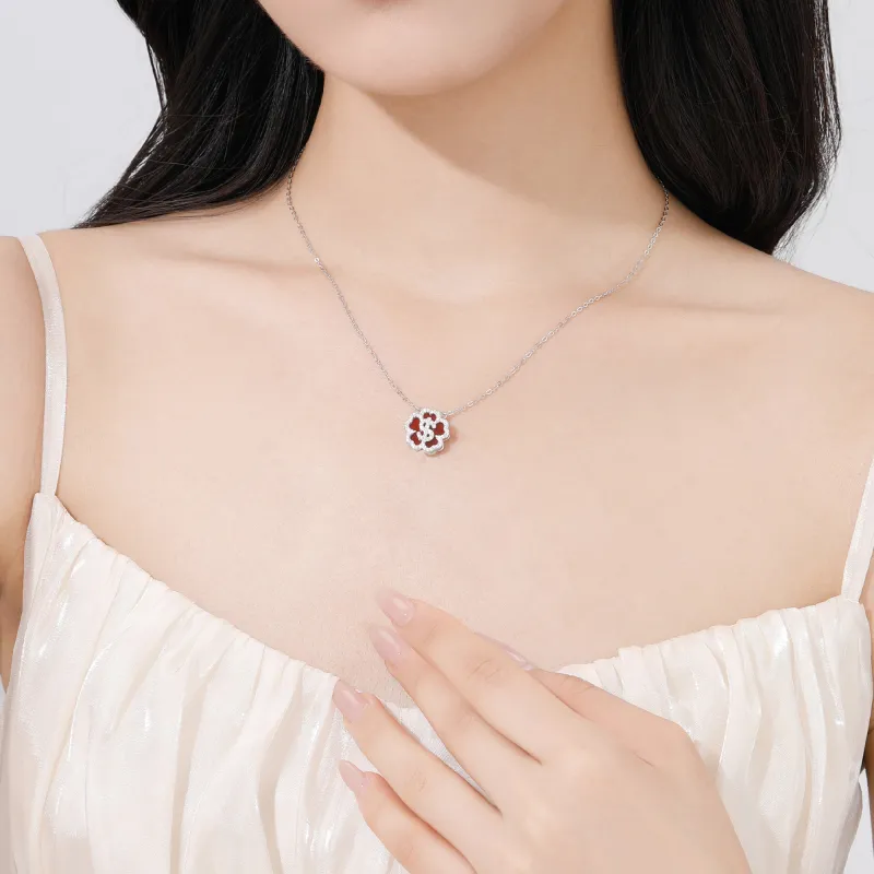 Lao Feng Xiang Agate Necklaces Women's-12