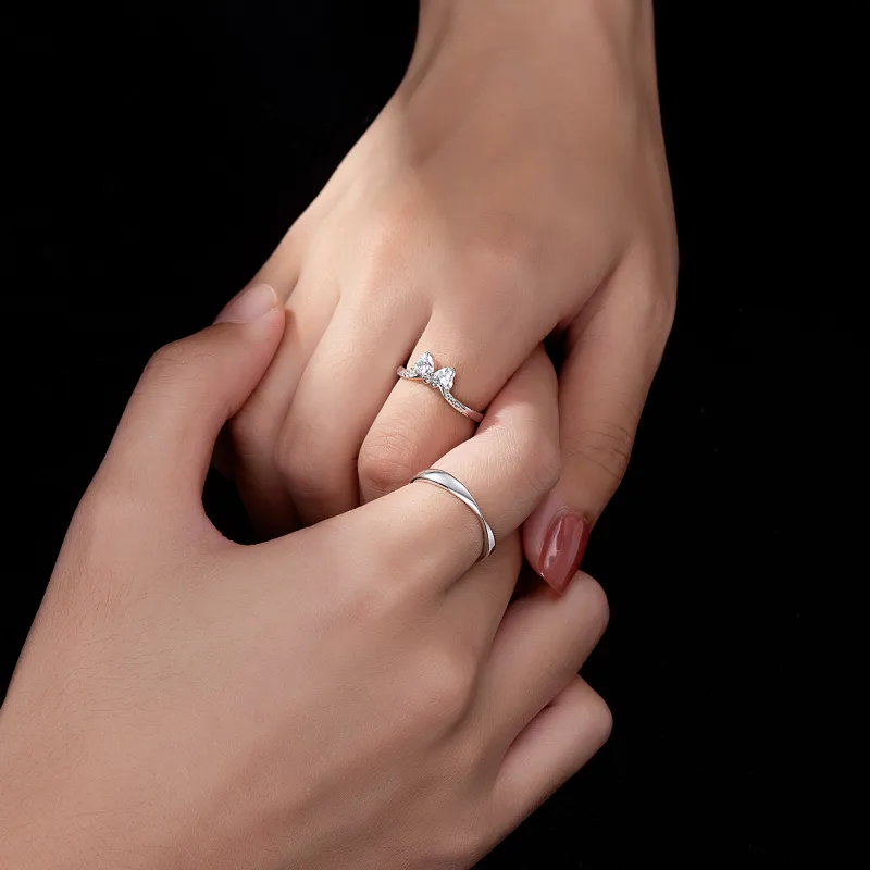 Lao Feng Xiang S925 Silver Rings Unisex-4