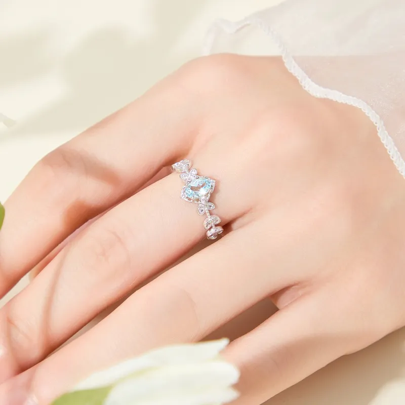 Lao Feng Xiang Natural Topazes Rings Women's-4