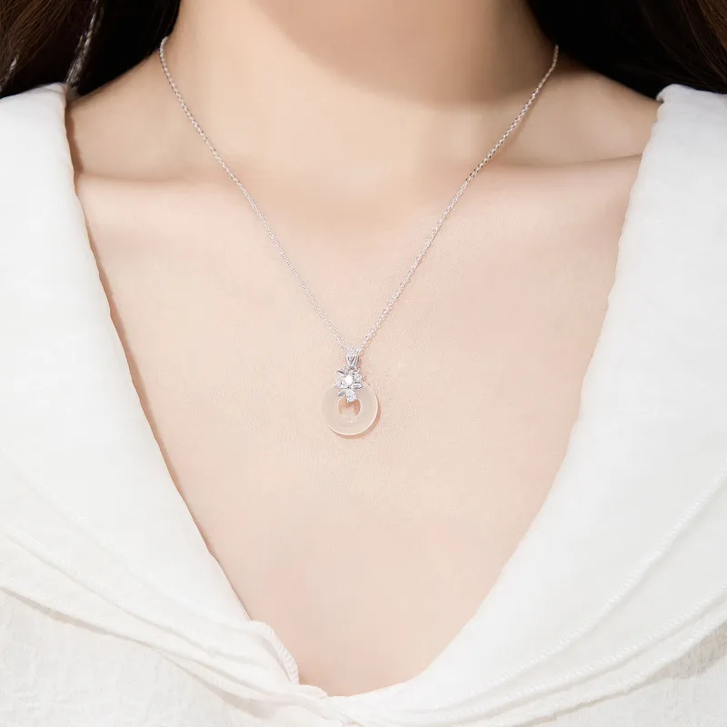 Lao Feng Xiang Chalcedony Necklaces Women's-4
