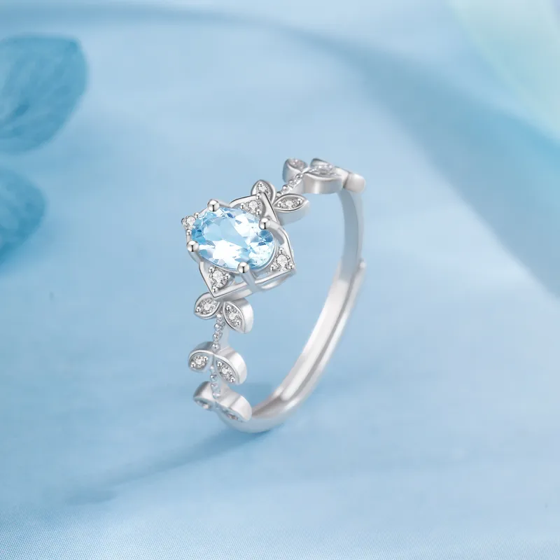 Lao Feng Xiang Natural Topazes Rings Women's-3