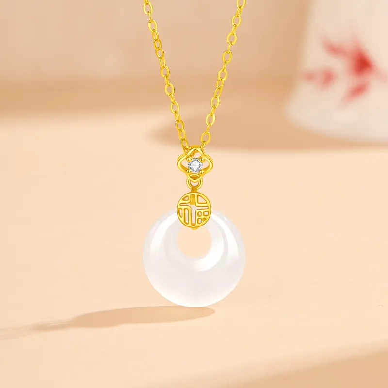 Lao Feng Xiang Chalcedony Necklaces Women's-1