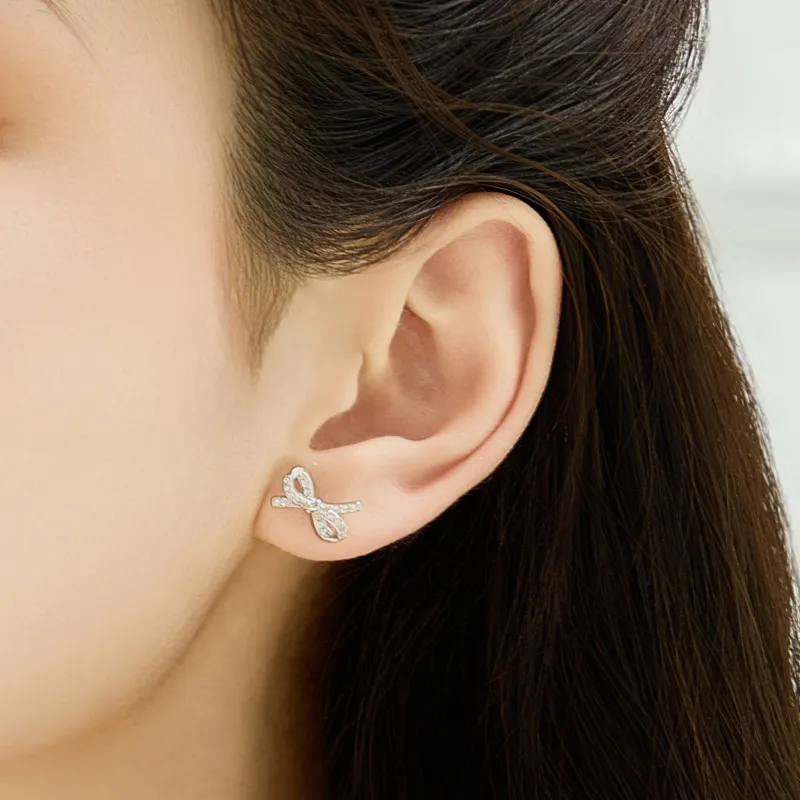 Lao Feng Xiang S999 Fine Silver Earrings Women's-2
