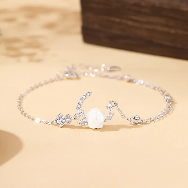 Lao Feng Xiang S925 Silver Bracelets Women's-5