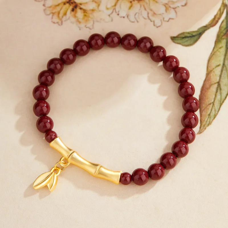 Lao Feng Xiang Cinnabar Bracelets Women's-2