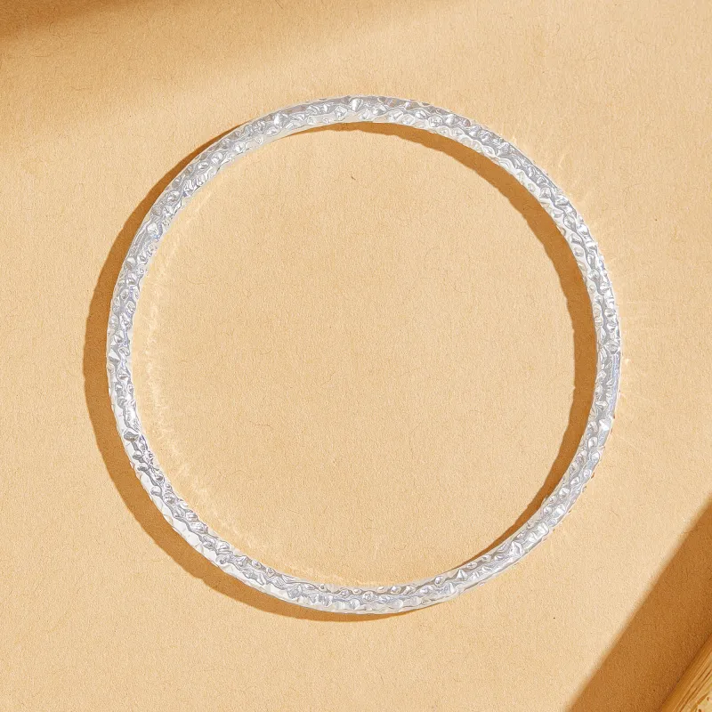 Lao Feng Xiang S999 Fine Silver Sterling Silver Bracelets Women's-2