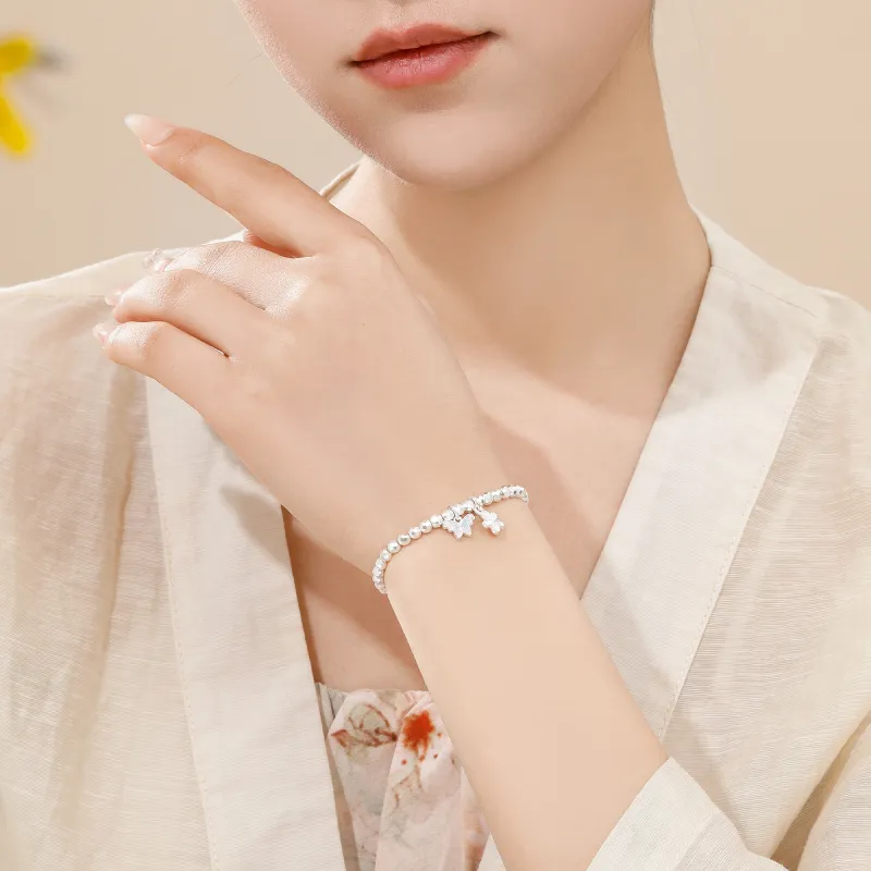 Lao Feng Xiang S999 Silver Women's Bracelet Women's-4