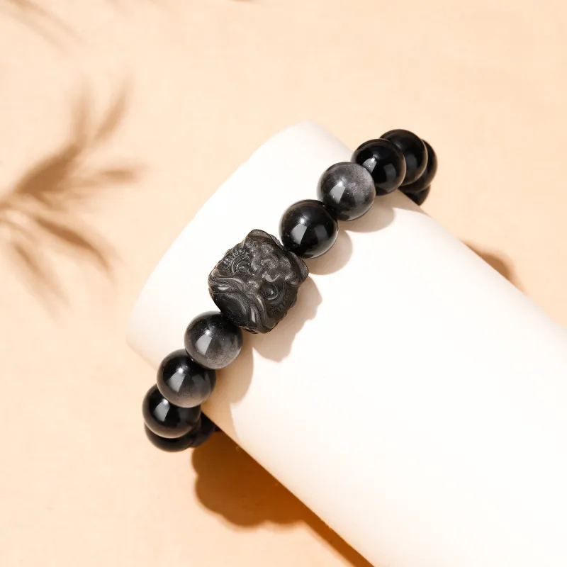 Lao Feng Xiang Obsidian Bracelets Unisex-1