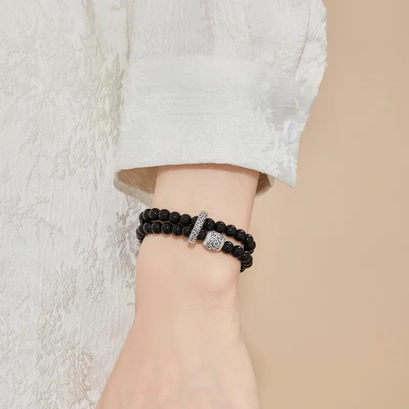 Lao Feng Xiang Obsidian Bracelets Men's-2