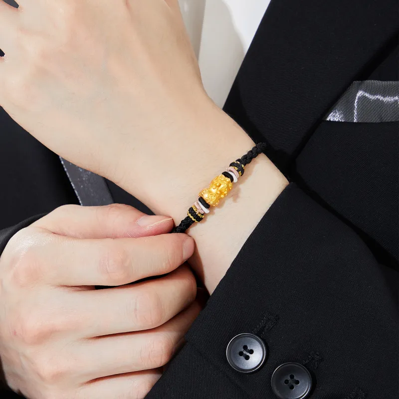 Lao Feng Xiang S990 Silver Bracelets Unisex-8