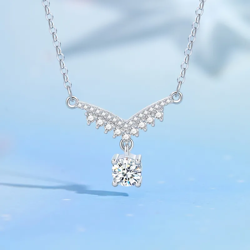Lao Feng Xiang 925 Sterling Silver Necklaces Women's-1