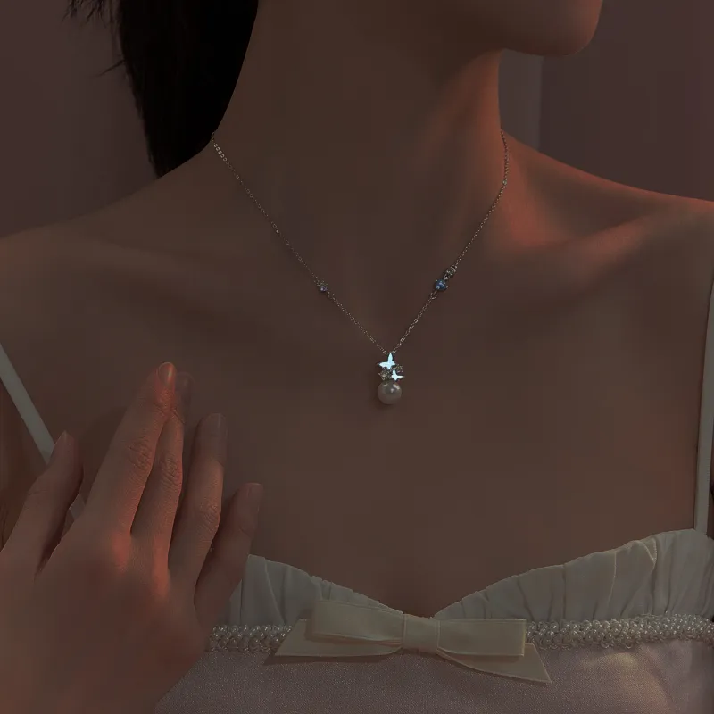 Lao Feng Xiang Pearl Necklaces Women's-4