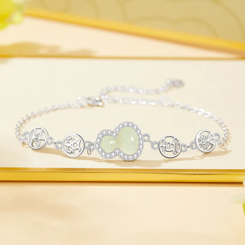 Lao Feng Xiang S925 Sterling Silver Bracelet Girl Women's-3