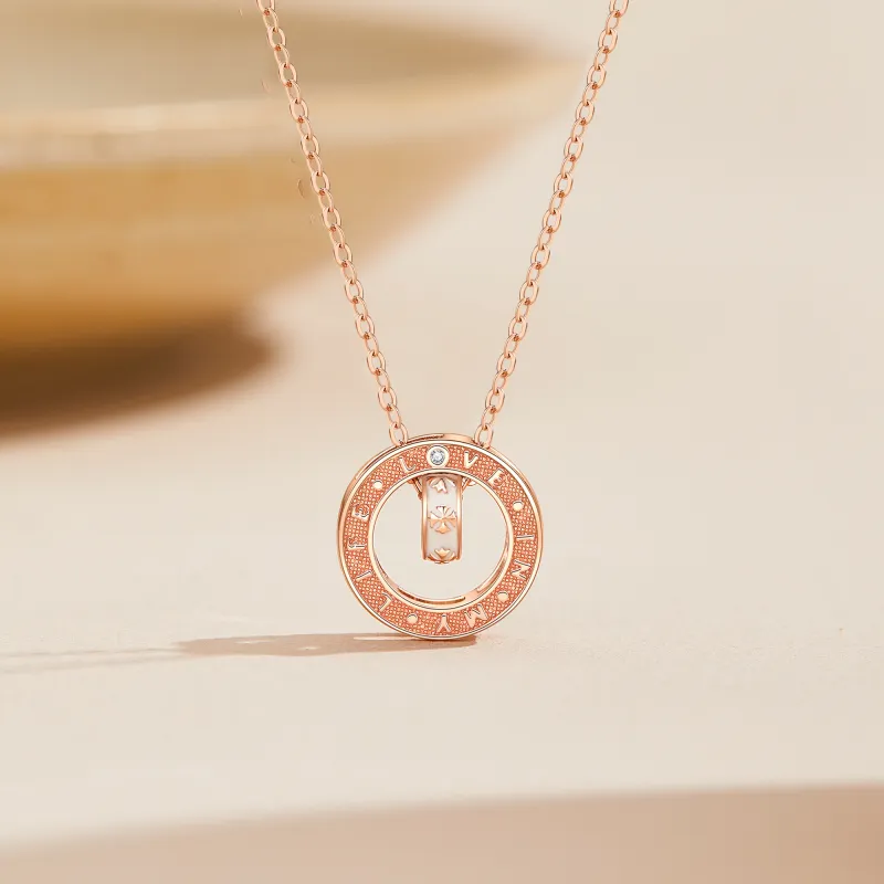 Lao Feng Xiang S925 Silver Necklaces Unisex-7