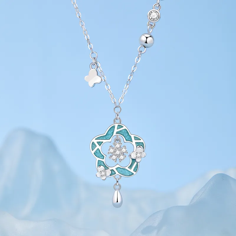 Lao Feng Xiang S925 Silver Necklaces Women's-2