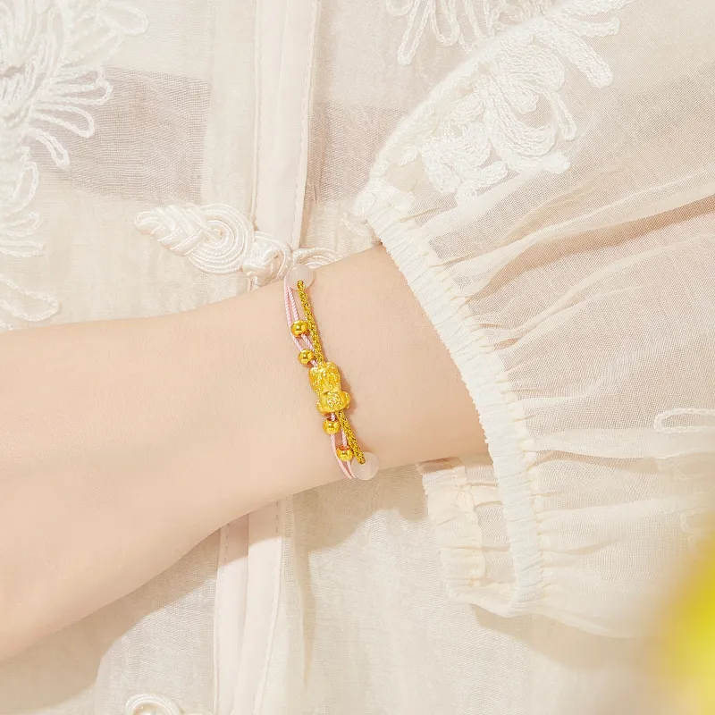 Lao Feng Xiang 925 Sterling Silver Bracelets Women's-5