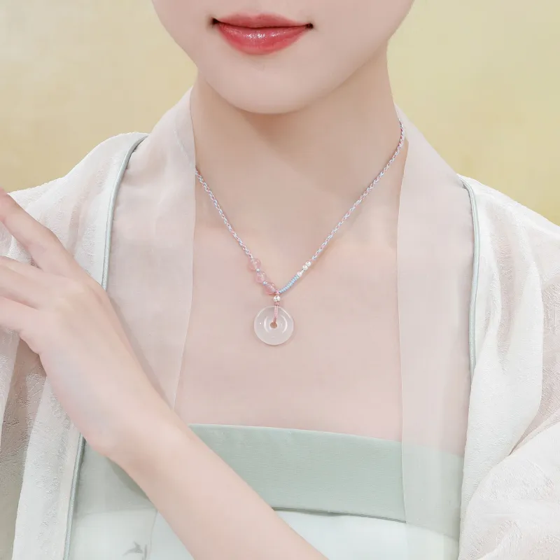 Lao Feng Xiang Chalcedony Necklaces Women's-1