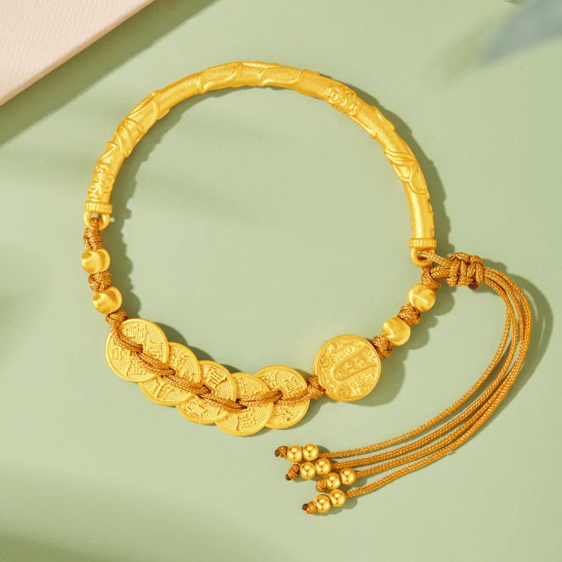 Lao Feng Xiang S925 Silver Bangles Women's-9
