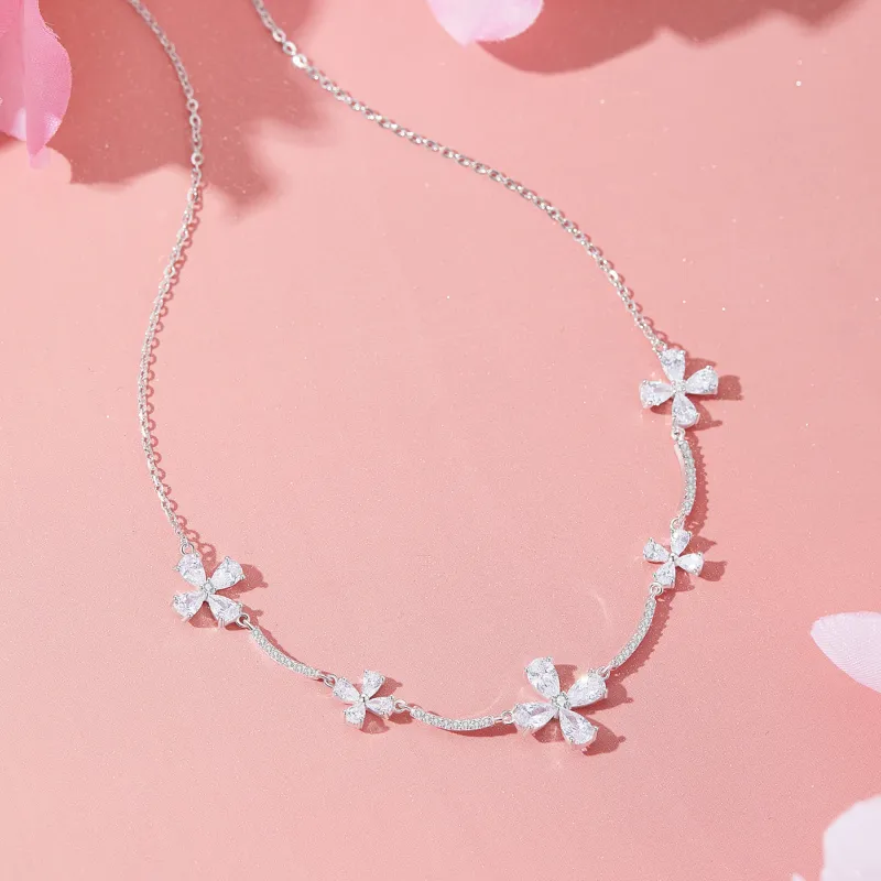 Lao Feng Xiang S925 Silver Necklaces Women's-5