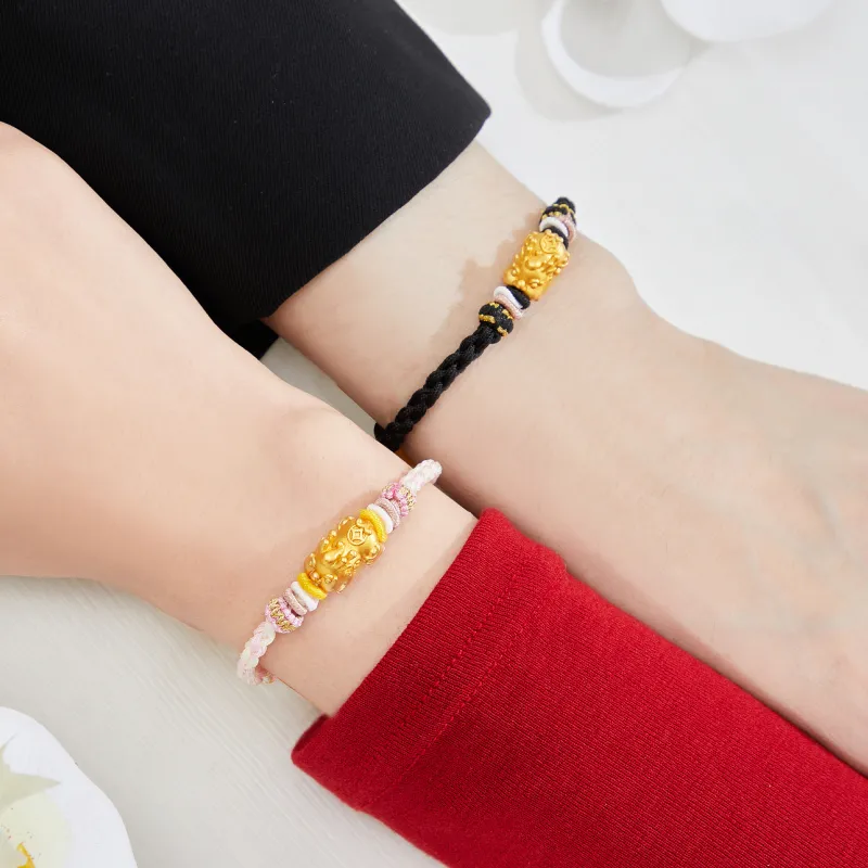 Lao Feng Xiang S990 Silver Bracelets Unisex-13